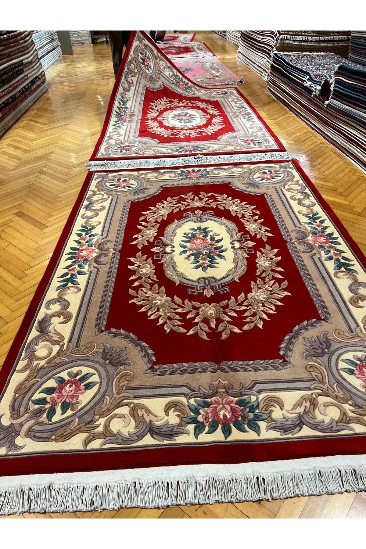 RD RAMAZAN DAG Hand Rug Art Hand-Woven Embossed Chinese Rug Premium Quality Wool Weave Size 240x170 - MALLTURK