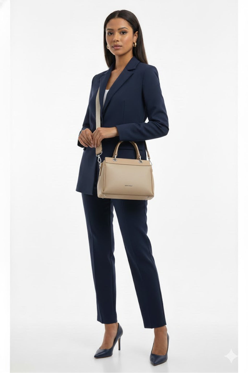 Just Polo Women's Hand and Shoulder Bag Mink - MALLTURK