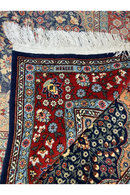 RD RAMAZAN DAG Hand Rug Art Hand-Woven Hereke Rug Signed Cesm - I Bulbul Design Size 185x130 - MALLTURK