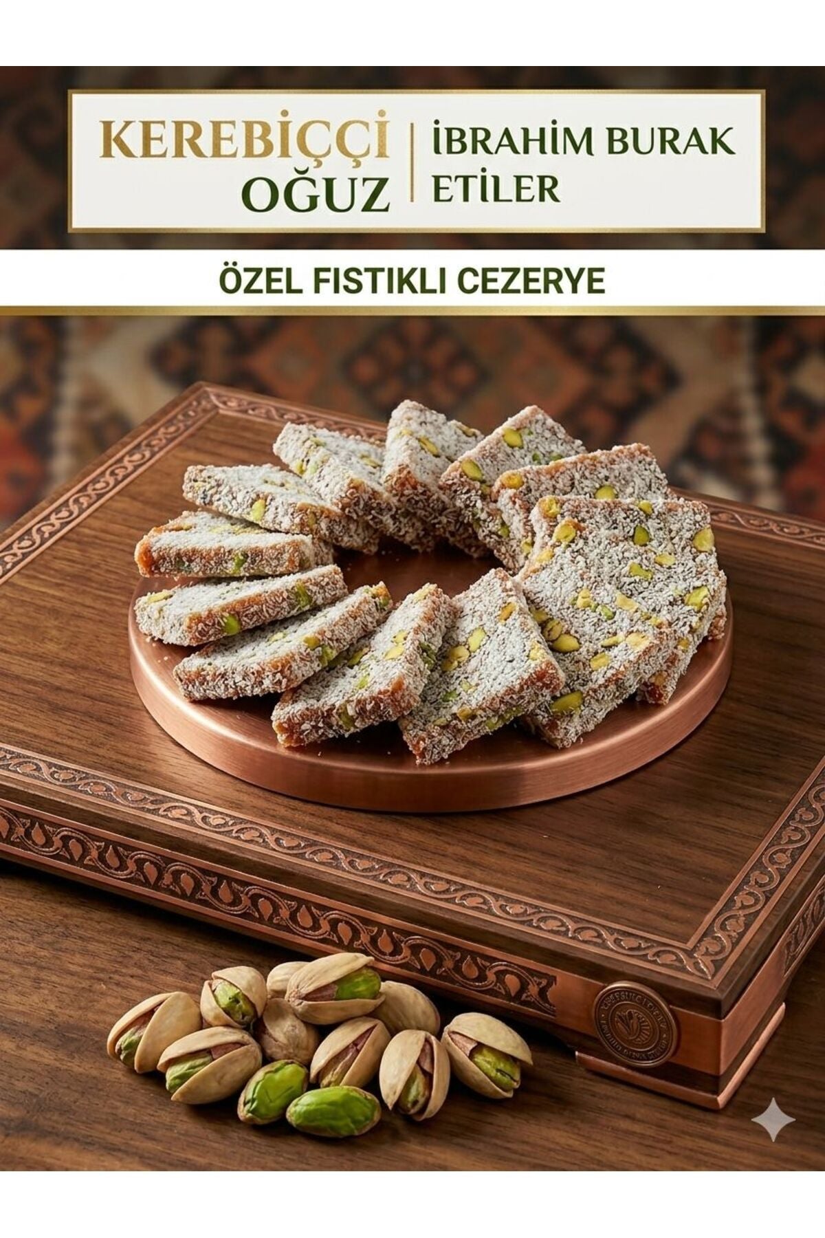IBRAHIM burak etiler kerebicci oguz Pistachio Carrot Confection 1kg - MALLTURK