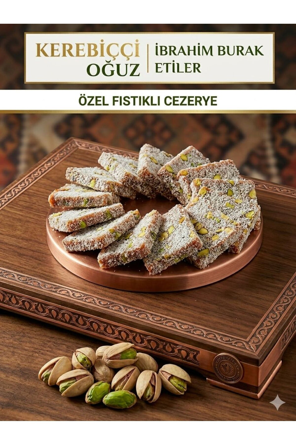 IBRAHIM burak etiler kerebicci oguz Pistachio Carrot Confection 1kg - MALLTURK