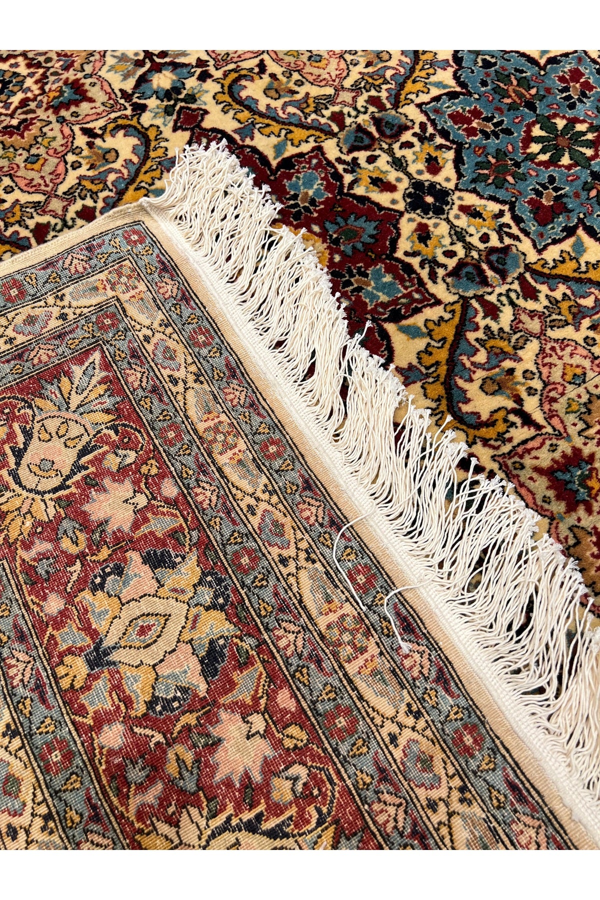 RD RAMAZAN DAG Hand Rug Art Hand-Woven Hereke Rug Star Pattern Design Sumerbank Weave Size 330x240 - MALLTURK