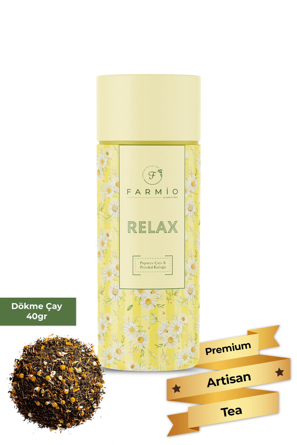 FARMIO RELAX TEA – Chamomile Tea – 40g – Orange Peel and May Chamomile