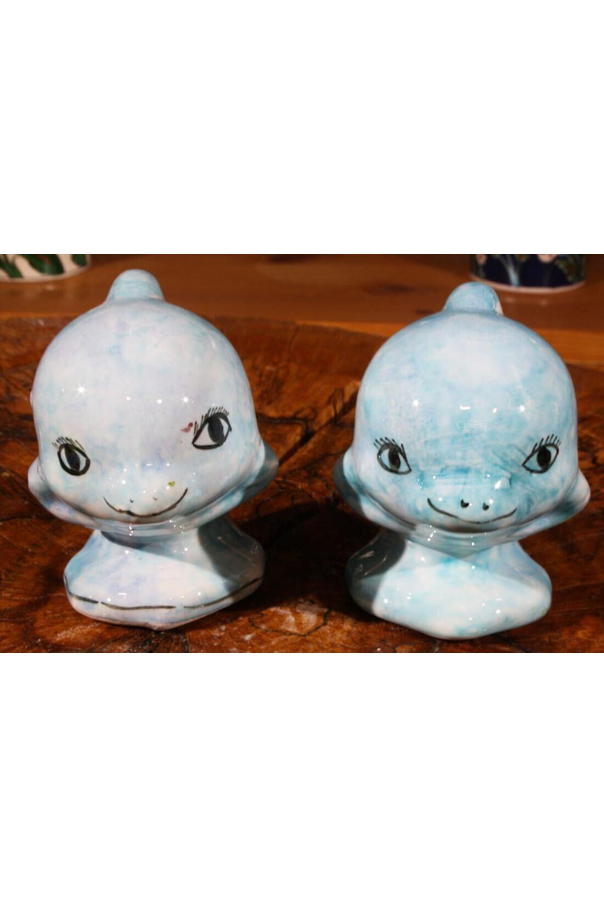 Cini Evi Yunus Baliklari Iznik Tile Figurine - MALLTURK
