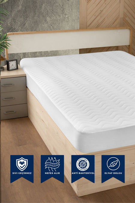 riselerhome Waterproof Fitted Mattress Protector - MALLTURK