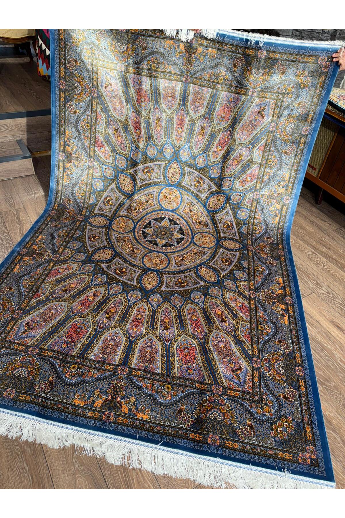Rustikev Iranian Silk Rug - MALLTURK