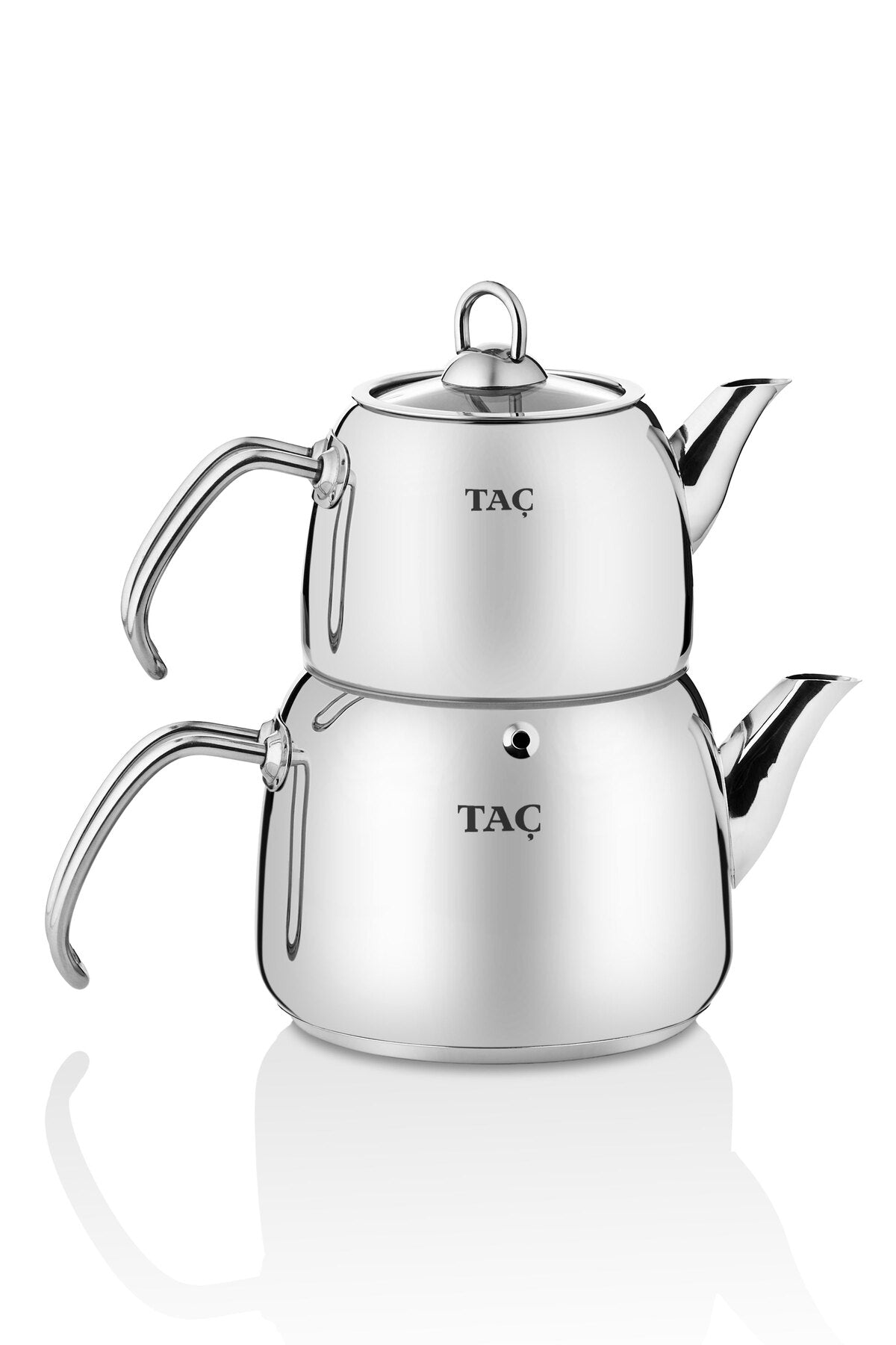 Tac Panda induction Base Maxi Size 4-Piece Stainless Steel Teapot Set 1.75-2.75lt - MALLTURK