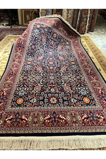 RD RAMAZAN DAG Hand Rug Art Hand-Woven Hereke Rug 100.Anniversary Series Lalezar Design Size 220x150 - MALLTURK