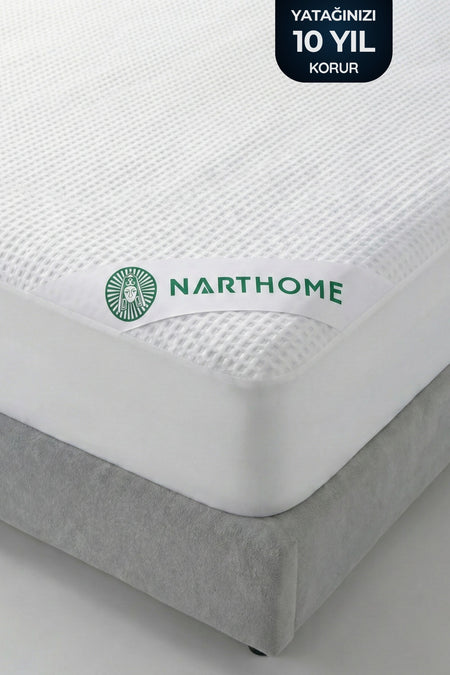 Nart Home Premium Waterproof Bamboo Fitted Mattress Protector - MALLTURK