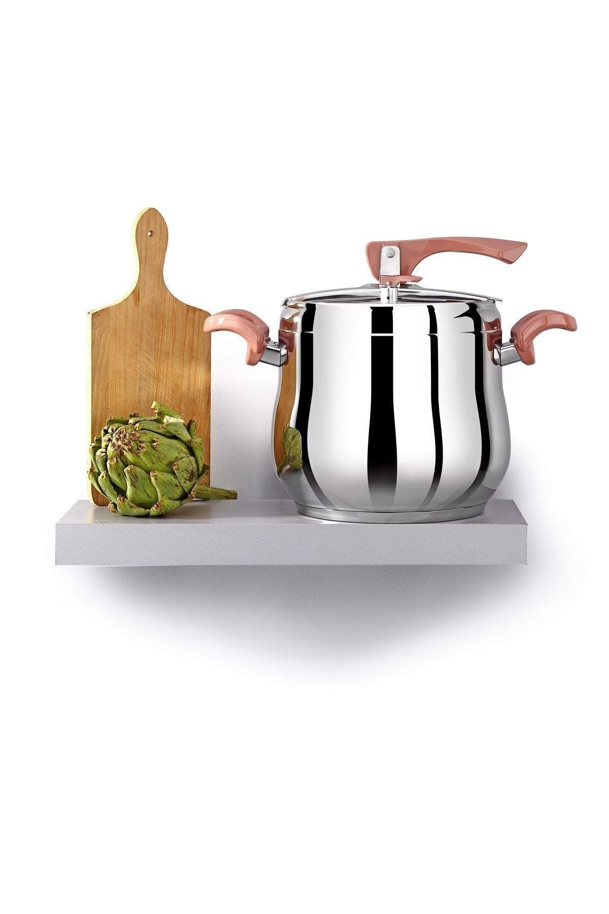 Bonera Lale 8 Lt Stainless Steel Pressure Cooker - induction Compatible - BON1104 - MALLTURK