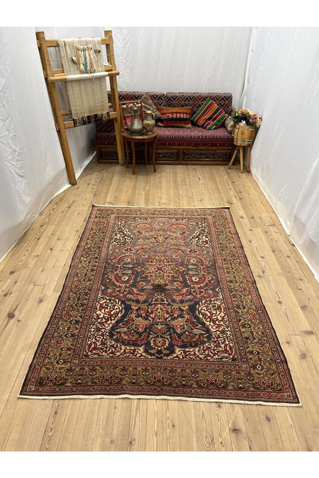 SIRVAN Rug Hand-Woven Yoruk Rug - 140x208 - MALLTURK