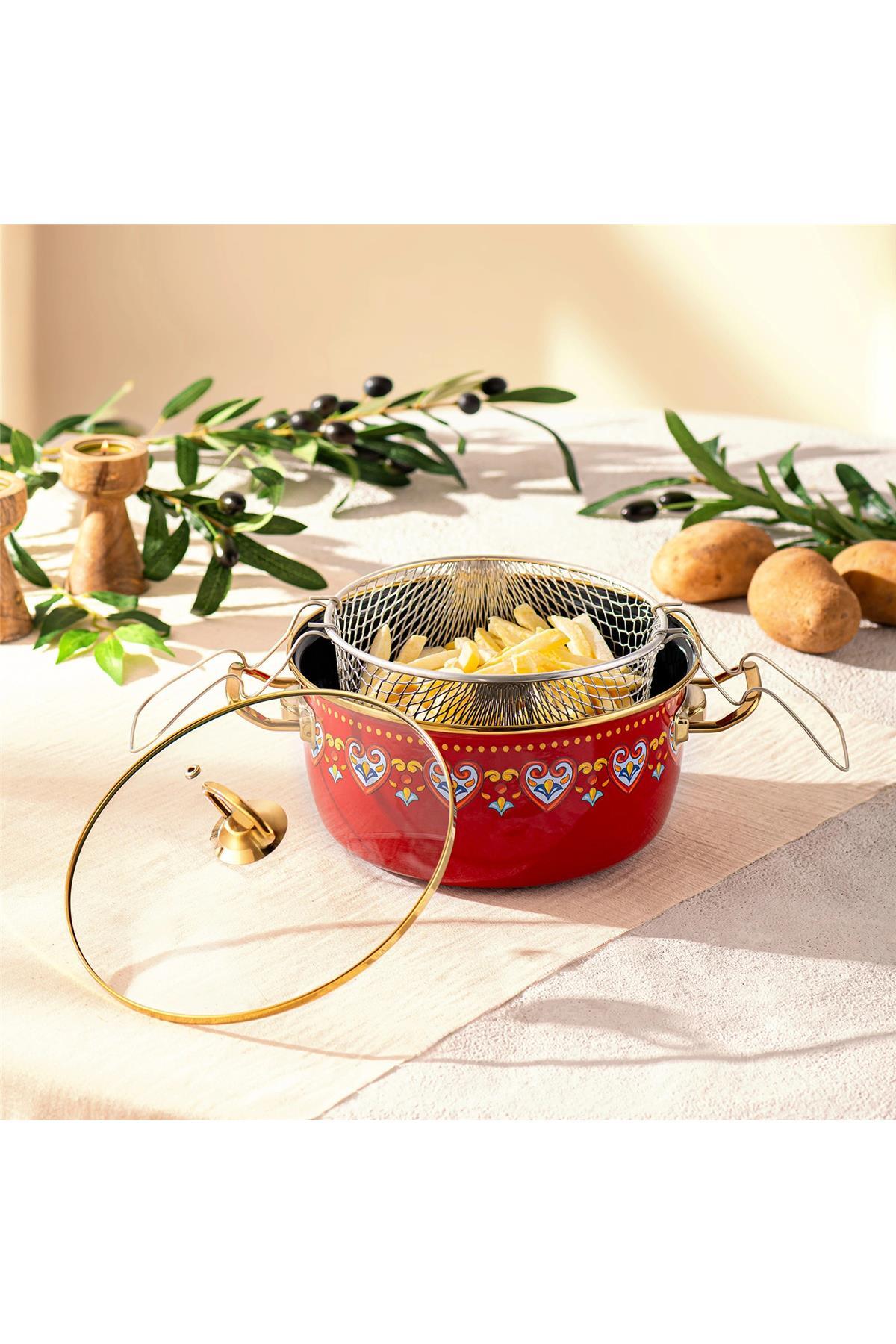 Emsan Solemar Enamel Frying Pot - MALLTURK
