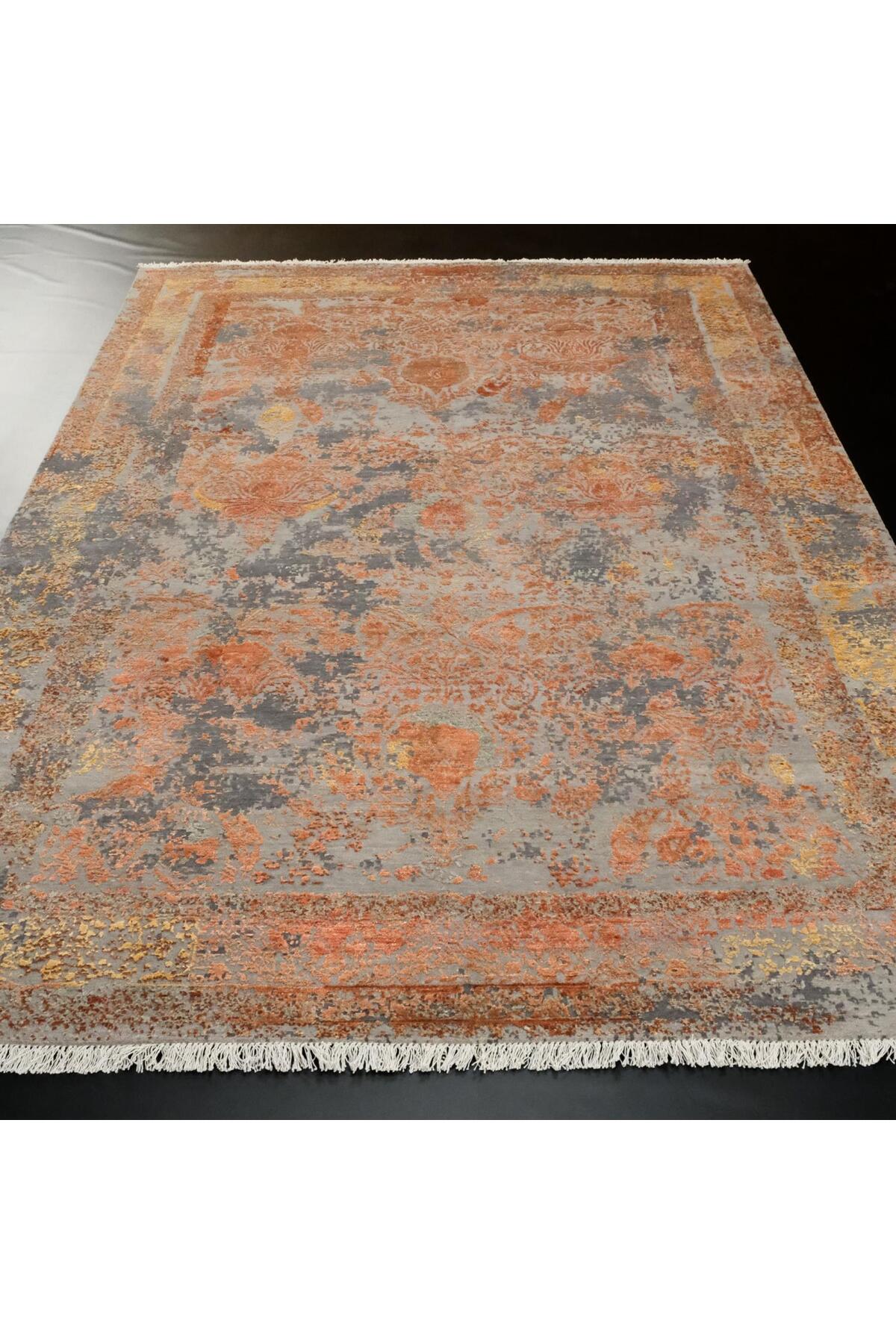 Halicizade Hand-Woven Vintage Bakir Rug - MALLTURK