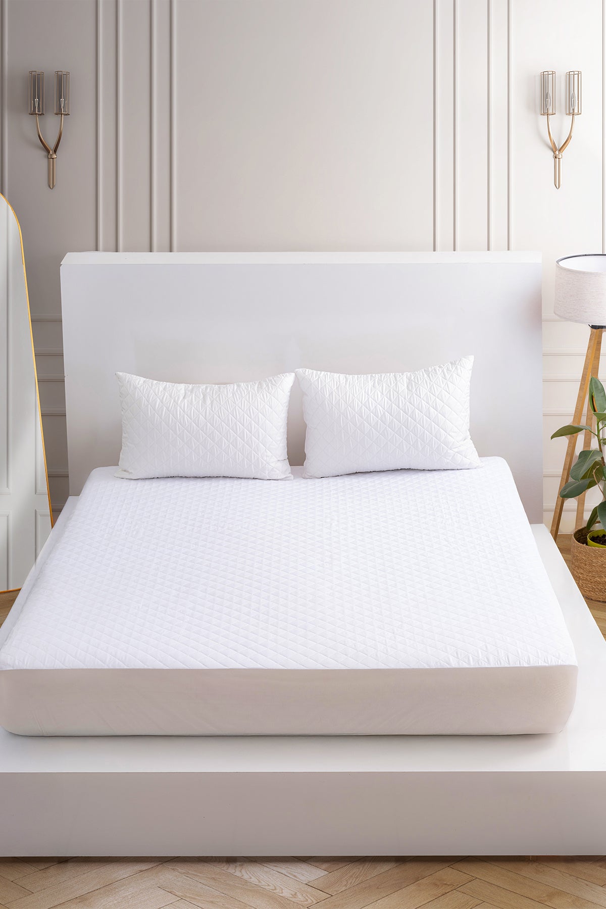 Limon Soft Waterproof Quilted Fitted Mattress Protector - MALLTURK