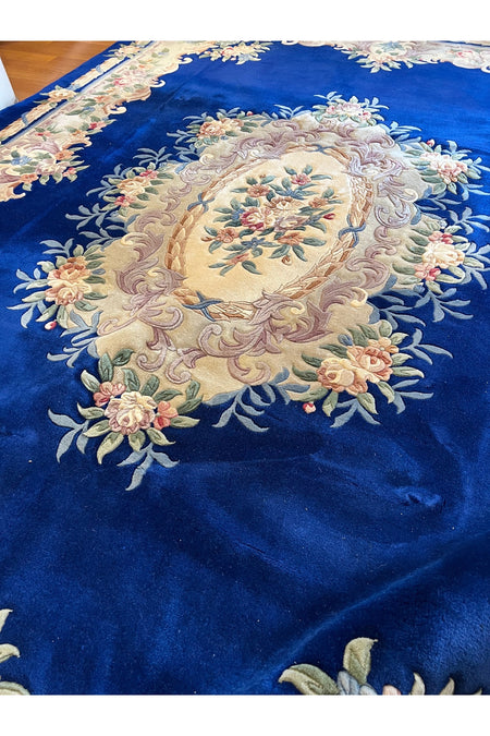 RD RAMAZAN DAG Hand Rug Art Hand-Woven Embossed Chinese Rug Size 350x250 - MALLTURK