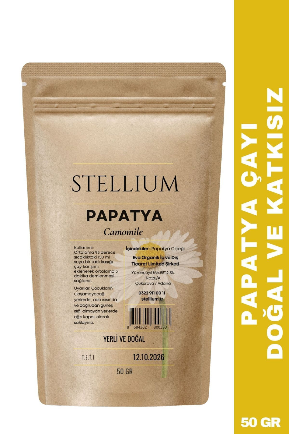 Herba Teh Kamomil STELLiUM - alami, tanpa bahan tambahan.