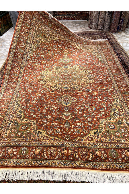 RD RAMAZAN DAG Hand Rug Art Hand-Woven Kayseri Lutfu Ozden Weave Premium Quality Size 290x210 - MALLTURK
