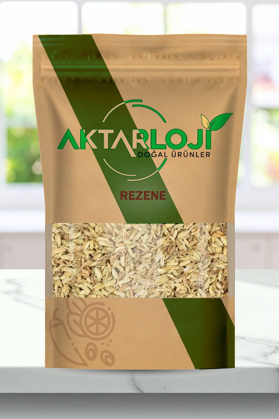 Aktarloji 1 kg Fennel Tea (Fennel Seeds) Sifted, Clean - Additive-Free & Natural