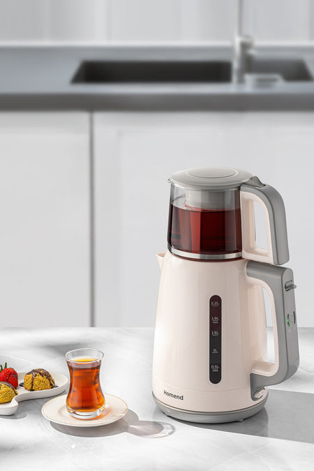 HOMEND Royaltea 1756H Plastic Tea Maker White - MALLTURK