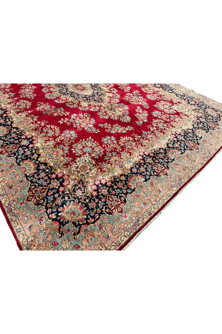 BURAK Rug Hand-Woven Large Iranian Rug 310X425 Red 13 M2 %100 Wool Living Room Rug - MALLTURK