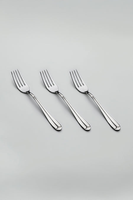 Nehir saray Plain 6 Place Setting 30 Piece Boxed Fork Spoon Set - MALLTURK