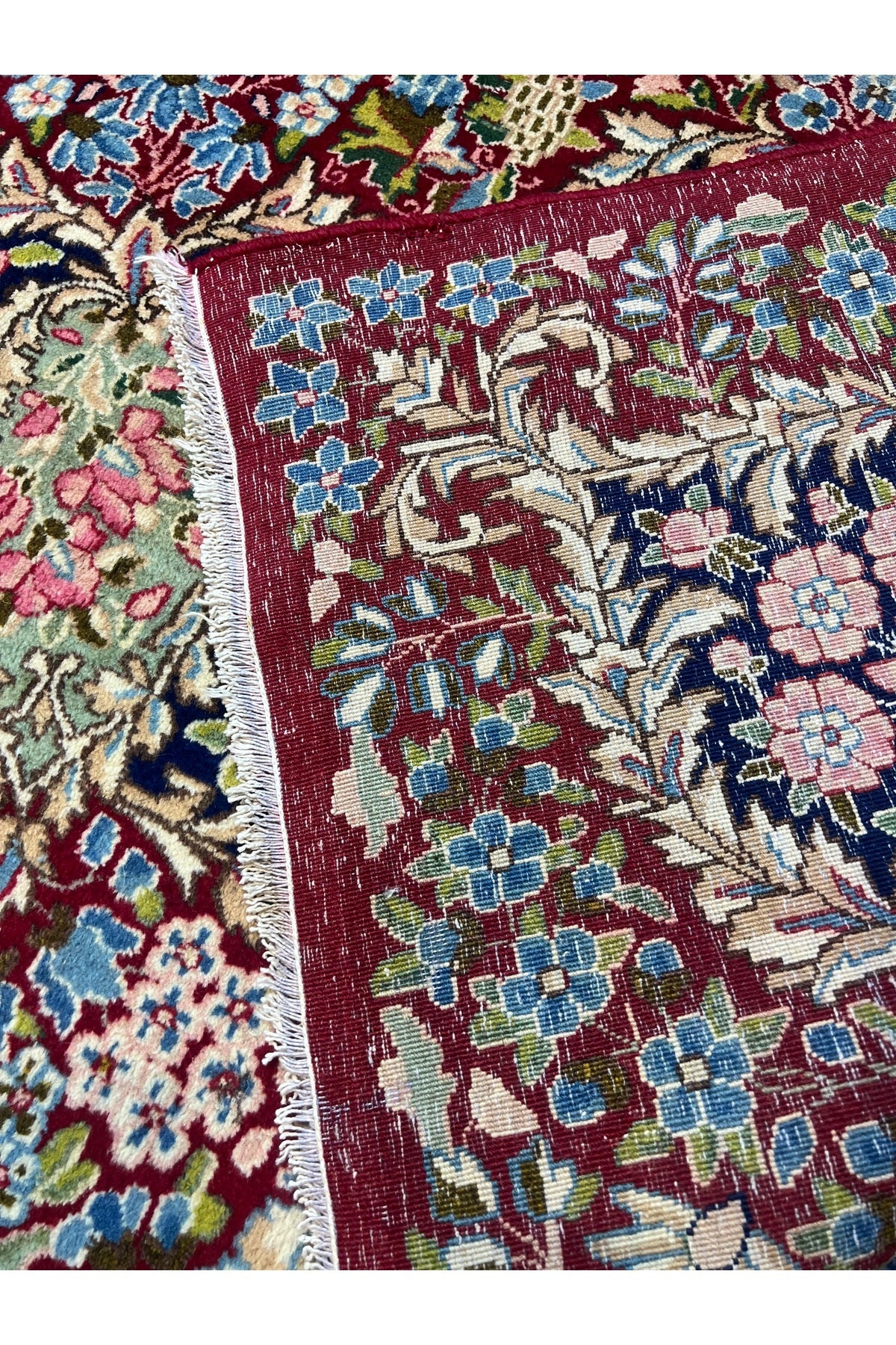RD RAMAZAN DAG Hand Rug Art Hand-Woven Iranian Kirman Rug 2 El Size 370x276