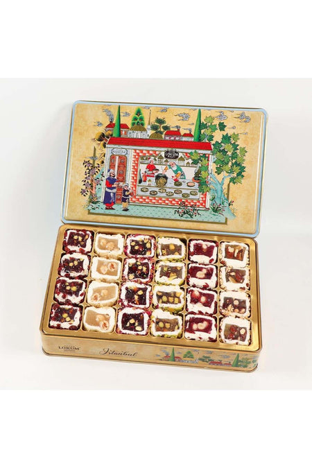 Lokum Atolyesi hurrem Sultan Style Honey Pistachio Hazelnut Almond Turkish Delight 600g - MALLTURK