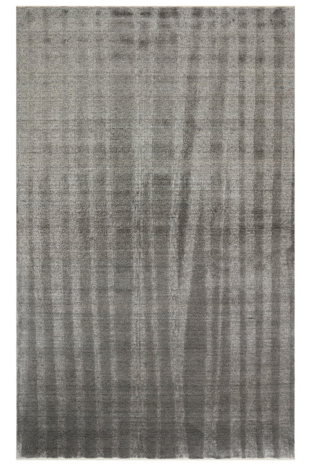 Nesem Hali Boutique EKOHali Gessi GES 01 Anthracite Non-Shedding, Handcrafted Modern Loom Carpet. - MALLTURK