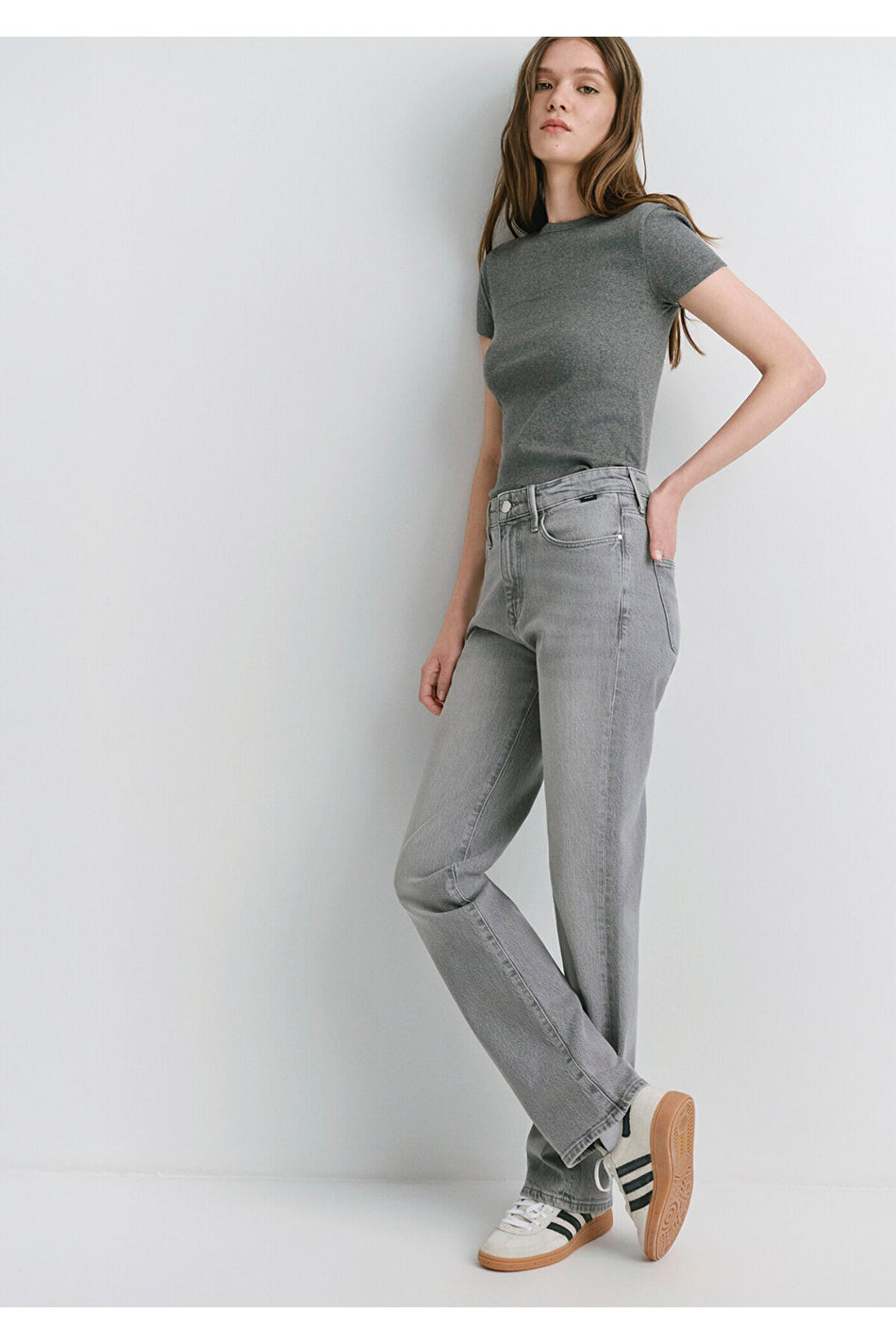 Mavi Jane Classic Denim Dark Grey Jeans 1010917-89182 - MALLTURK