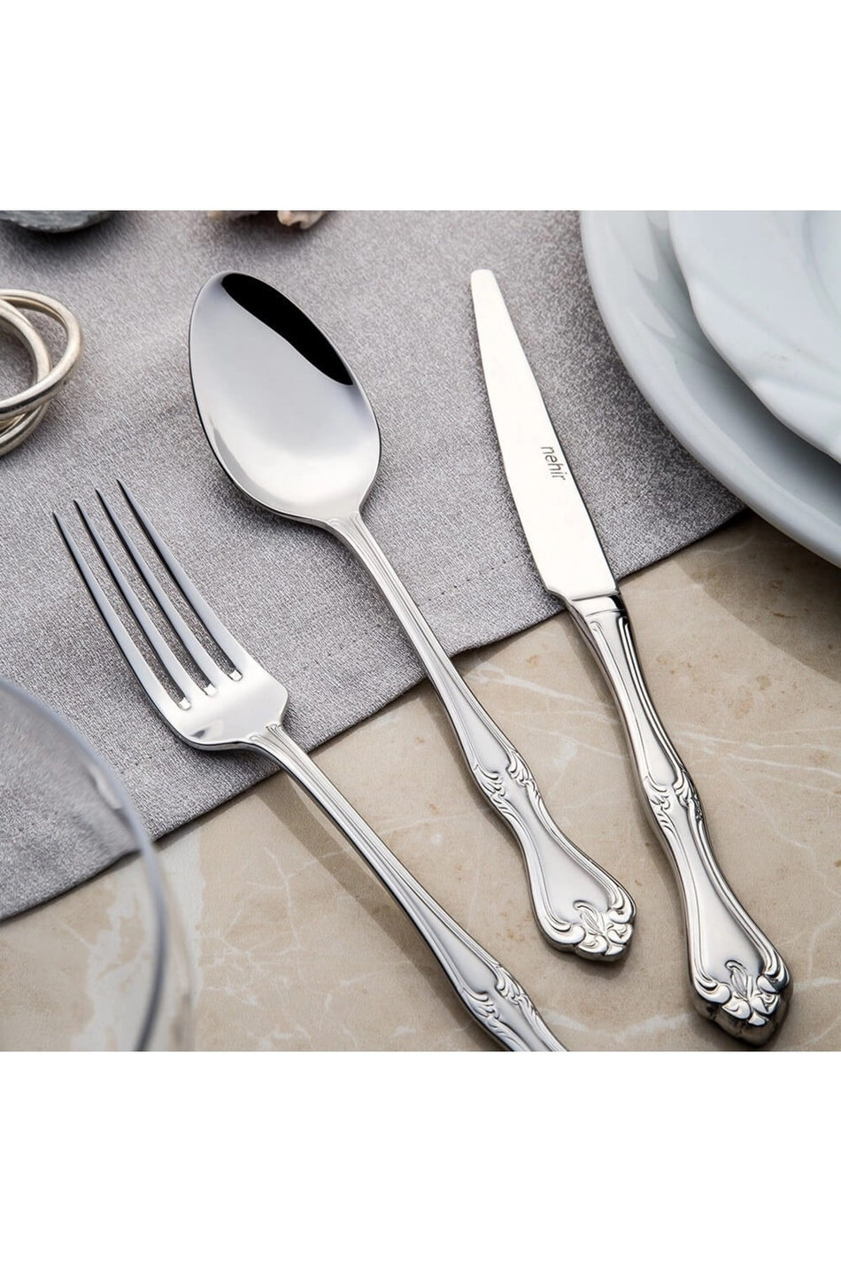 Nehir lalezar Satin 6li Teaspoon - MALLTURK