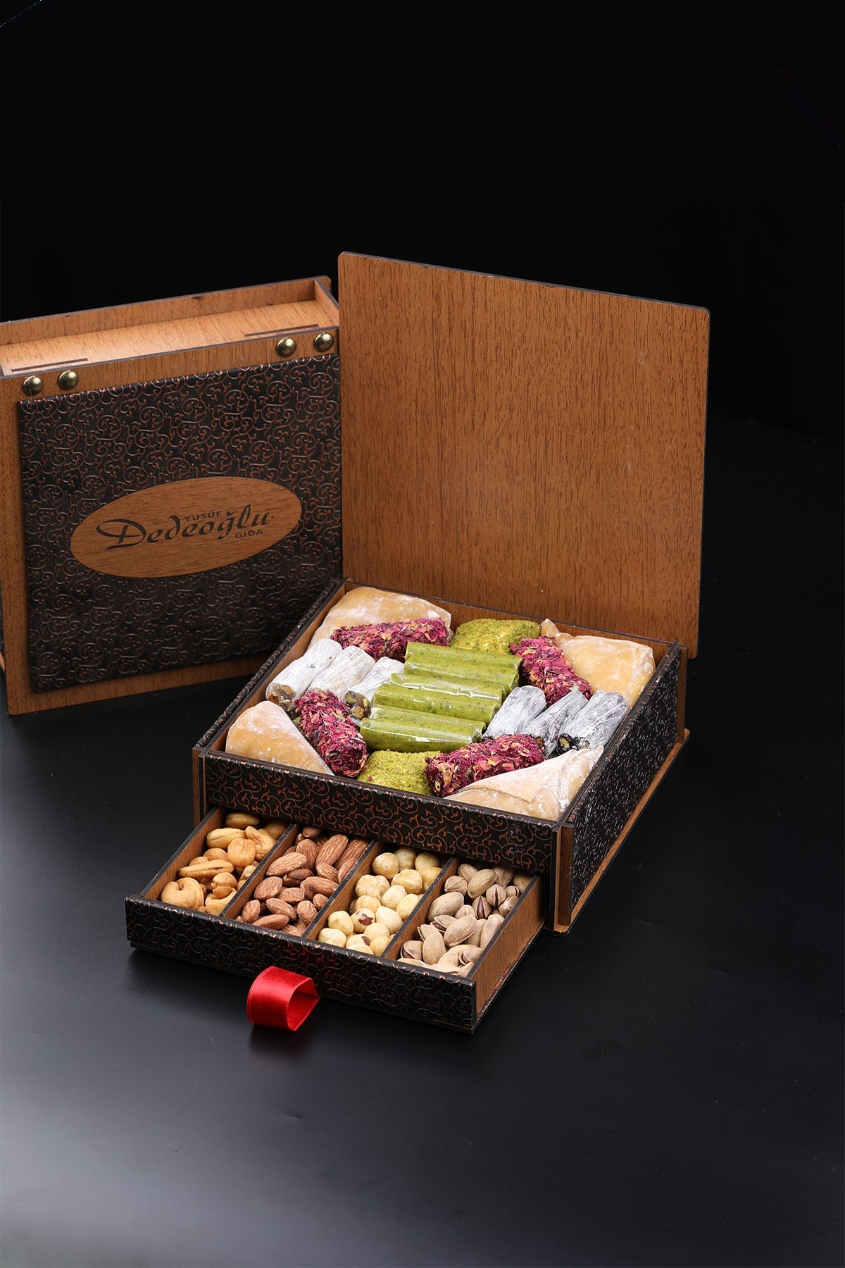 DEDEOGLU gida Gift Box ahsap Turkish Delight paketi - MALLTURK