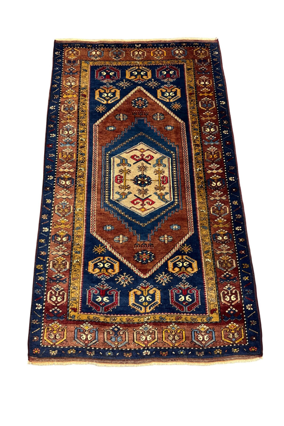BURAK CARPETS High-End Brand New Antique Yahyalı Carpet 110x185 cm, Natural Dye, 100% Wool Carpet - MALLTURK