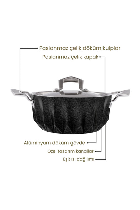 Emsan Diagon Stock Pot - MALLTURK