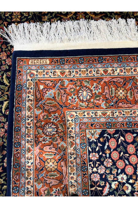 RD RAMAZAN DAG Hand Rug Art Hand-Woven Hereke Rug Signed Seven Mountains Flower Sumerbank Weave Magnificent Bir Eser Size 330x203 - MALLTURK