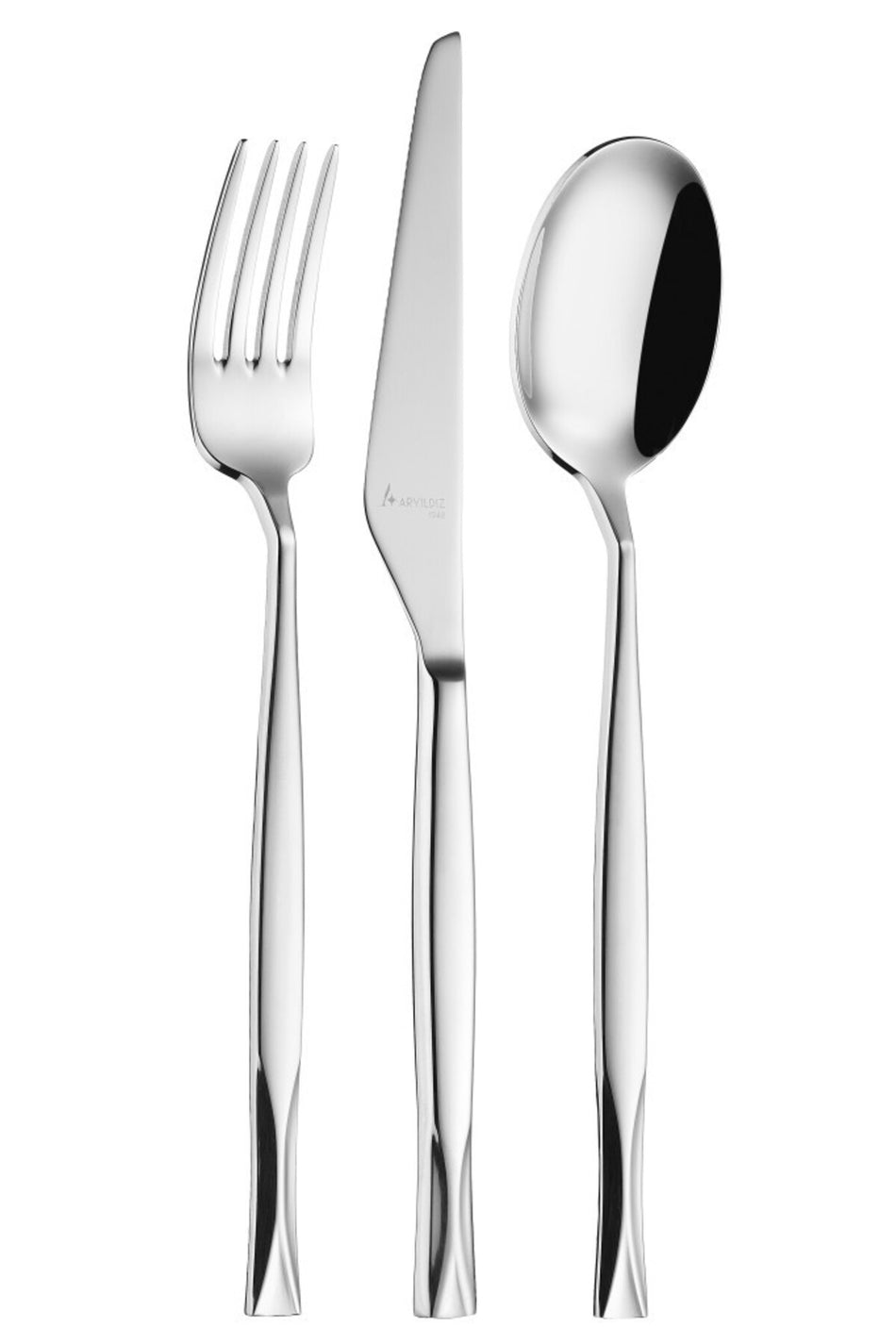 Aryildiz diamond prestige 84 Piece 12 Place Setting Flatware Set - MALLTURK