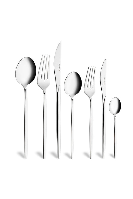 Emsan alya 84 Piece 12 Place Setting Flatware Set luks Boxed - MALLTURK