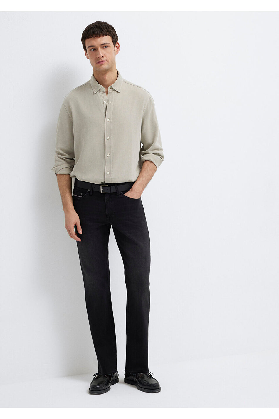 Mavi Hunter Premium Dark Grey Smoke Jeans 0020218775 - MALLTURK