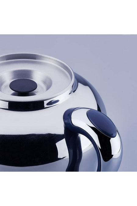 KORKMAZ Hanedan Azura Stainless Steel/Chrome Samovar - MALLTURK