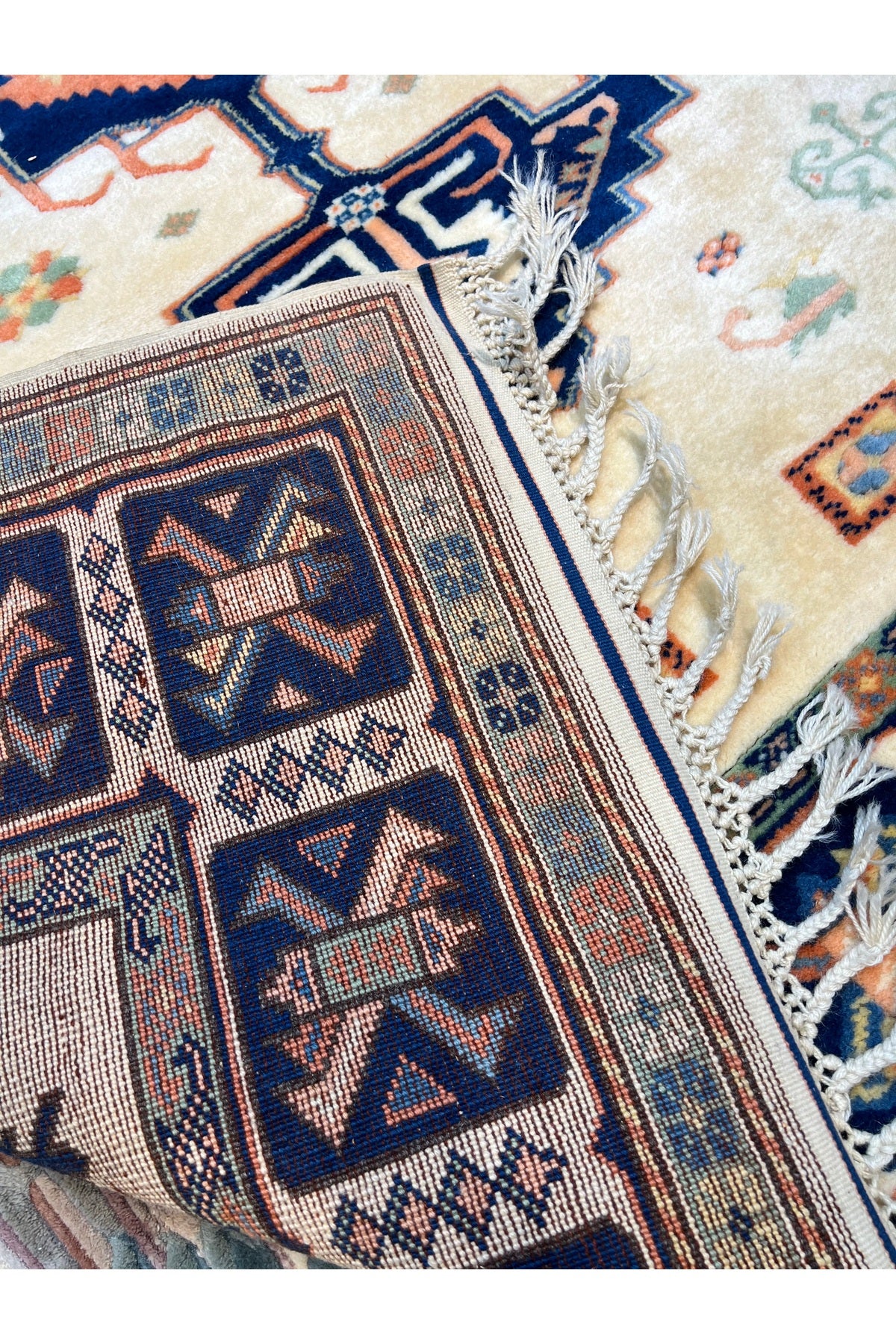 RD RAMAZAN DAG Hand Rug Art Hand-Woven Izmir Yoruk Rug Wool Weave KokBoya Size 280x208