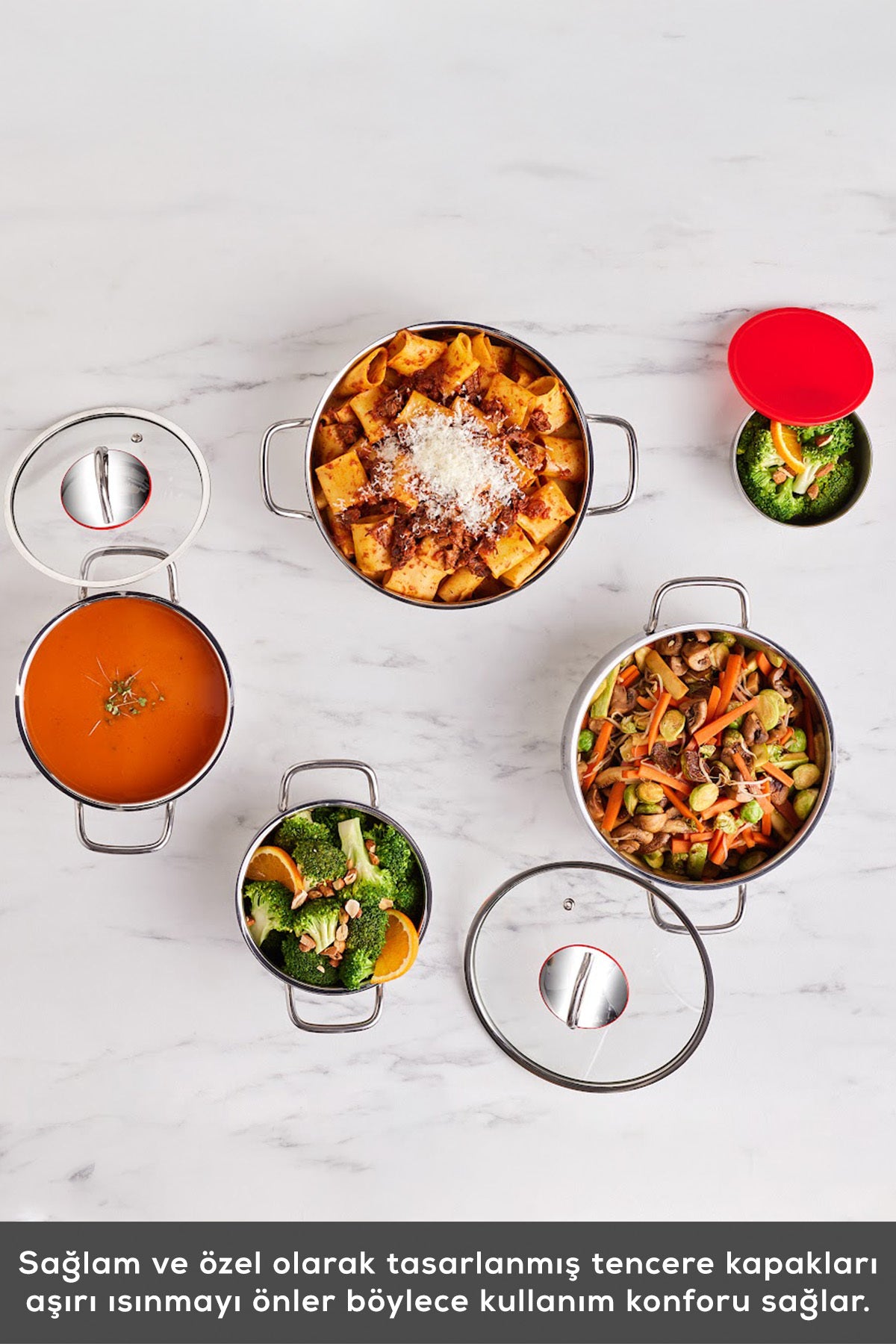 Karaca Emirgan Xl 10 Piece Saklama Kapli Cookware Set