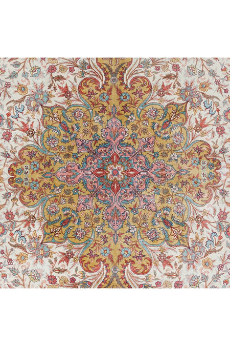 Tekin 220x335 Cm 100% Silk Eski Magnificent El Yapimi Kayseri Rug - MALLTURK