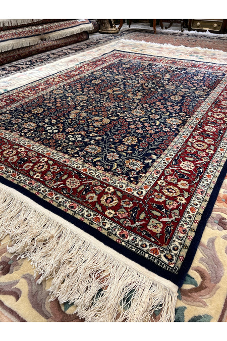 RD RAMAZAN DAG Hand Rug Art Hand-Woven Sumerbank Hereke Rug 100.Anniversary Series Seven Mountains Flower Design Size 207x1.53 - MALLTURK