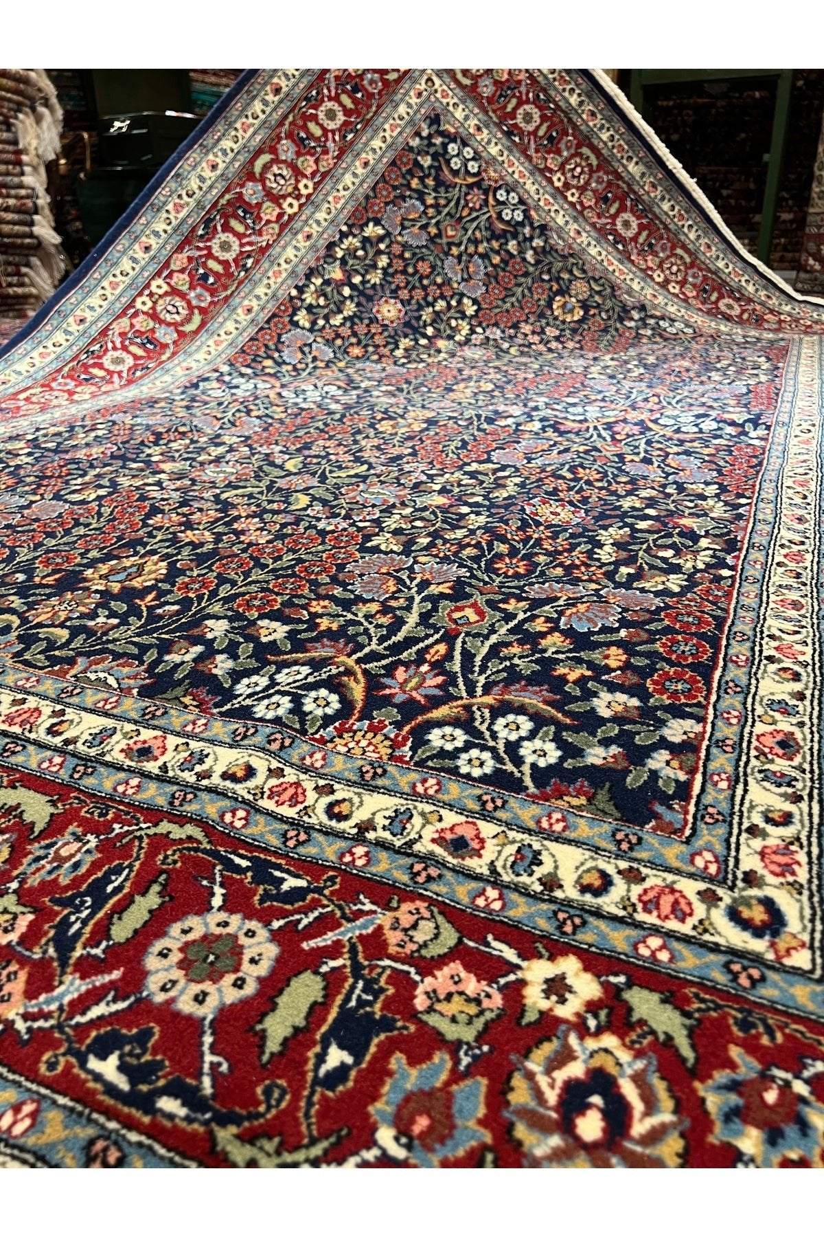 RD RAMAZAN DAG Hand Rug Art Hand-Woven Hereke Rug Seven Mountains Flower Size 240x165.. - MALLTURK