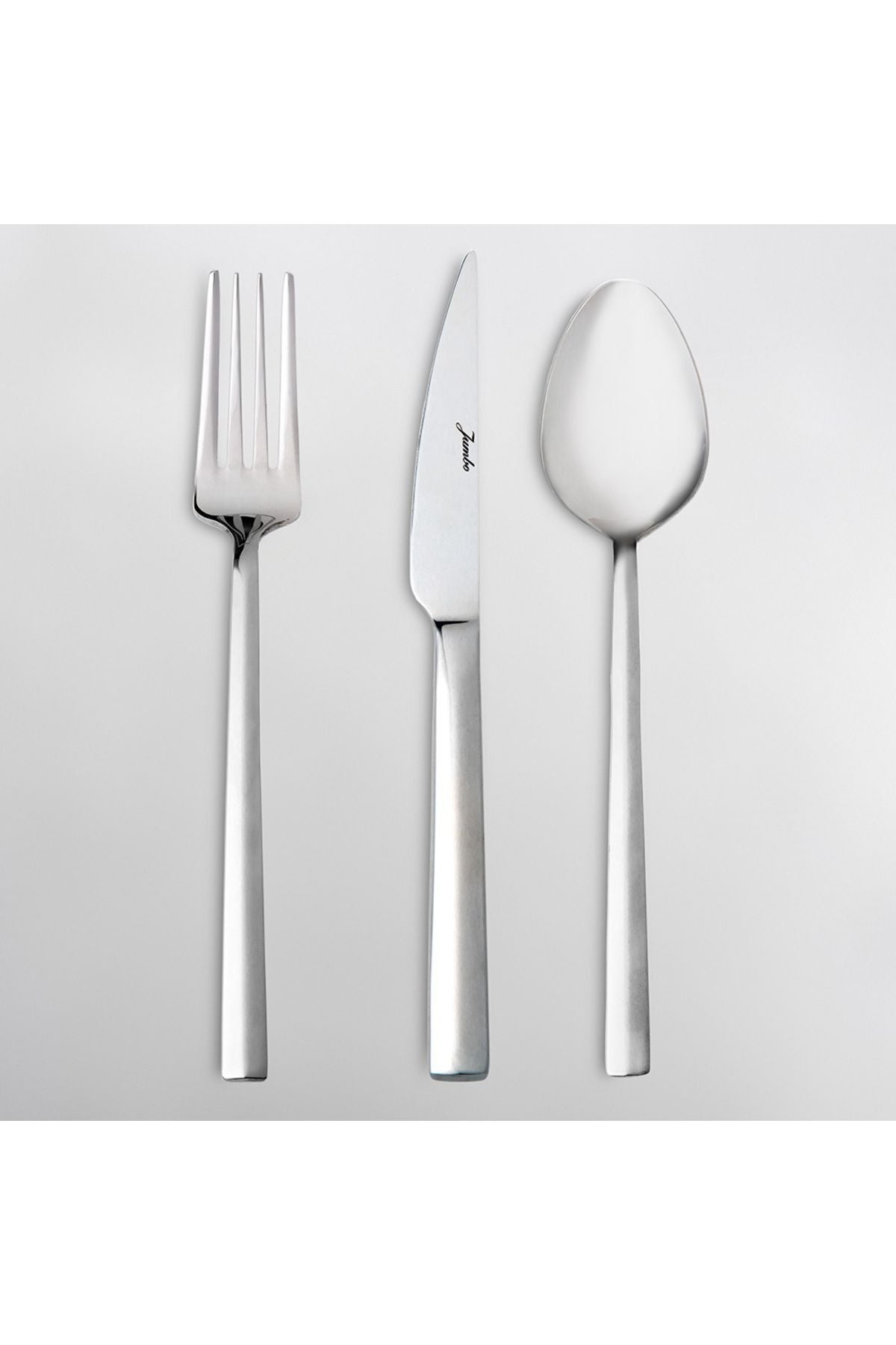 Jumbo 1900 prizma 6 Place Setting 18 Piece yemek Flatware Set - MALLTURK