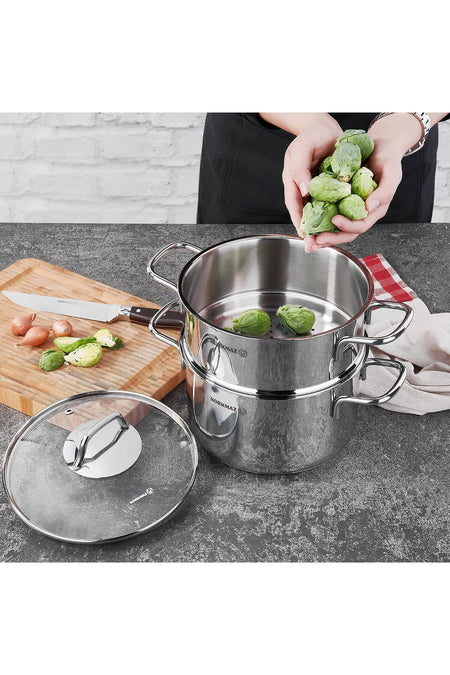 KORKMAZ Perla 20x12 cm Buharli Cookware Set
