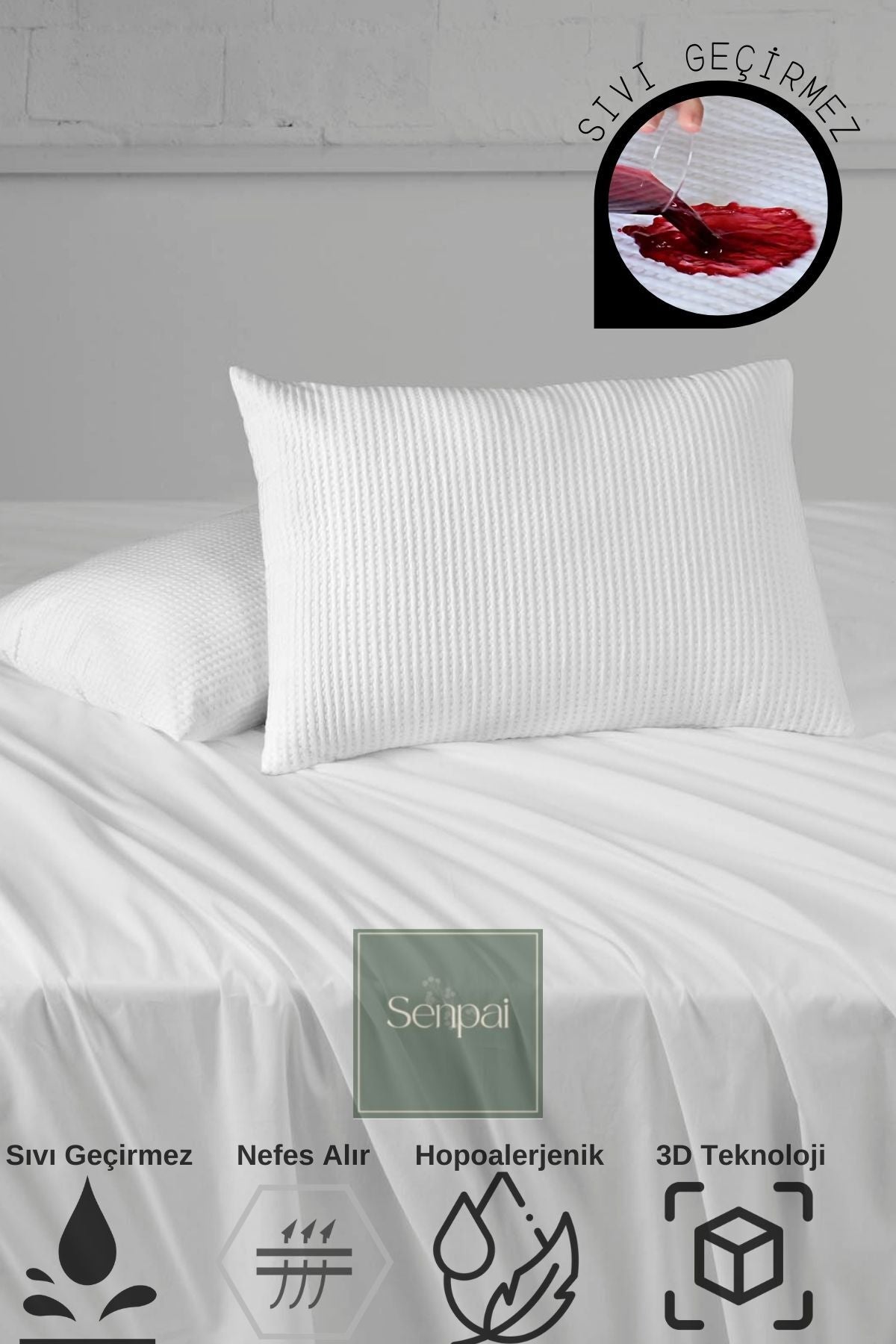 Senpai Waterproof Pillow Protector - MALLTURK