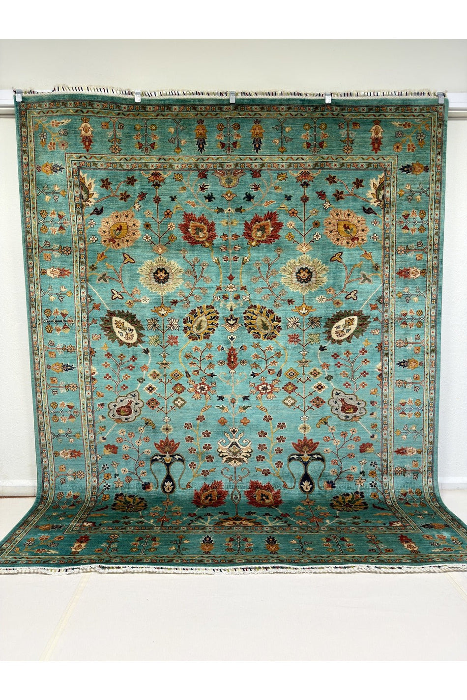 Afghan Handwoven Sultan Model Carpet, Multicolored 100% Wool, Natural Dyes, Handcrafted Work Modern Wool - MALLTURK