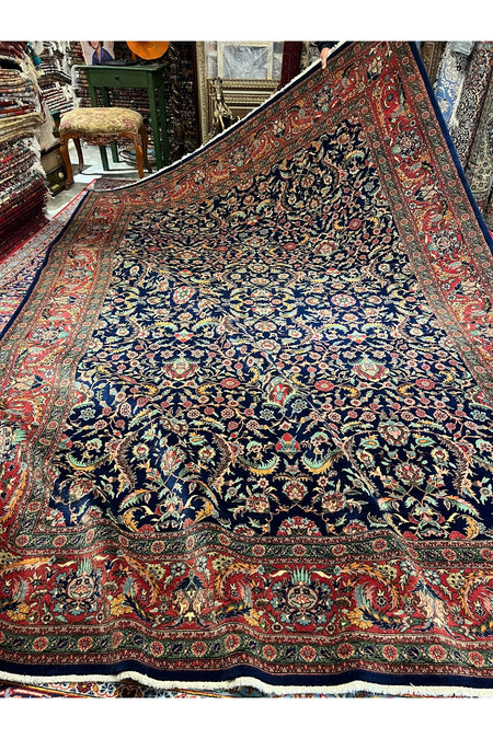 RD RAMAZAN DAG Hand Rug Art Hand-Woven Sivas Prison Workshop Hereke Rug Viyana Pattern Collector Piece Size 345x245 - MALLTURK