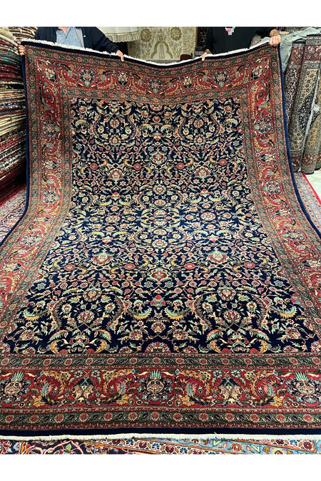 RD RAMAZAN DAG Hand Rug Art Hand-Woven Sivas Prison Workshop Hereke Viyana Pattern Collector Piece Size 345x245 - MALLTURK