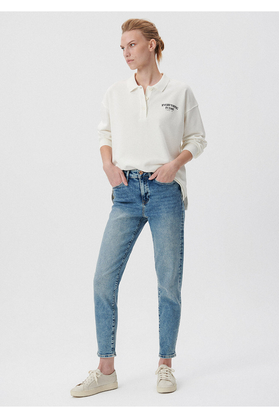 Mavi Cindy Shaded Gold Shape Jeans 100277-84421 - MALLTURK